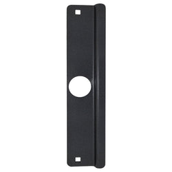 Latch Guard LG160D Door Latch Protection Plate 2-5/8" x 12" with 7/32" Offset for Out Swinging Doors, 12 Gauge, Duronodic Finish