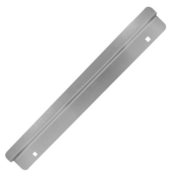 Latch Guard LG171Z Door Latch Protection Plate 1-7/8" x 14" with 1/2" Offset for Out Swinging Doors, 16 Gauge, Zinc Plated with Brushed Finish