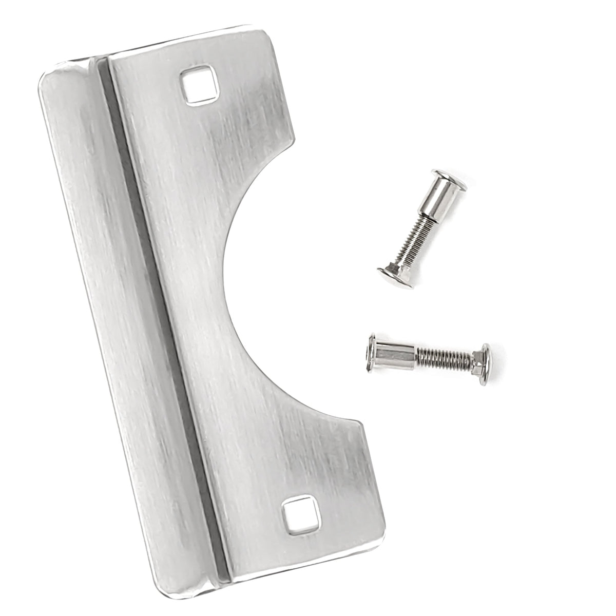 LATCHPROTECTOR LP255 latch guard, 6 x 2-3/4 in, zinc plated finish, front view