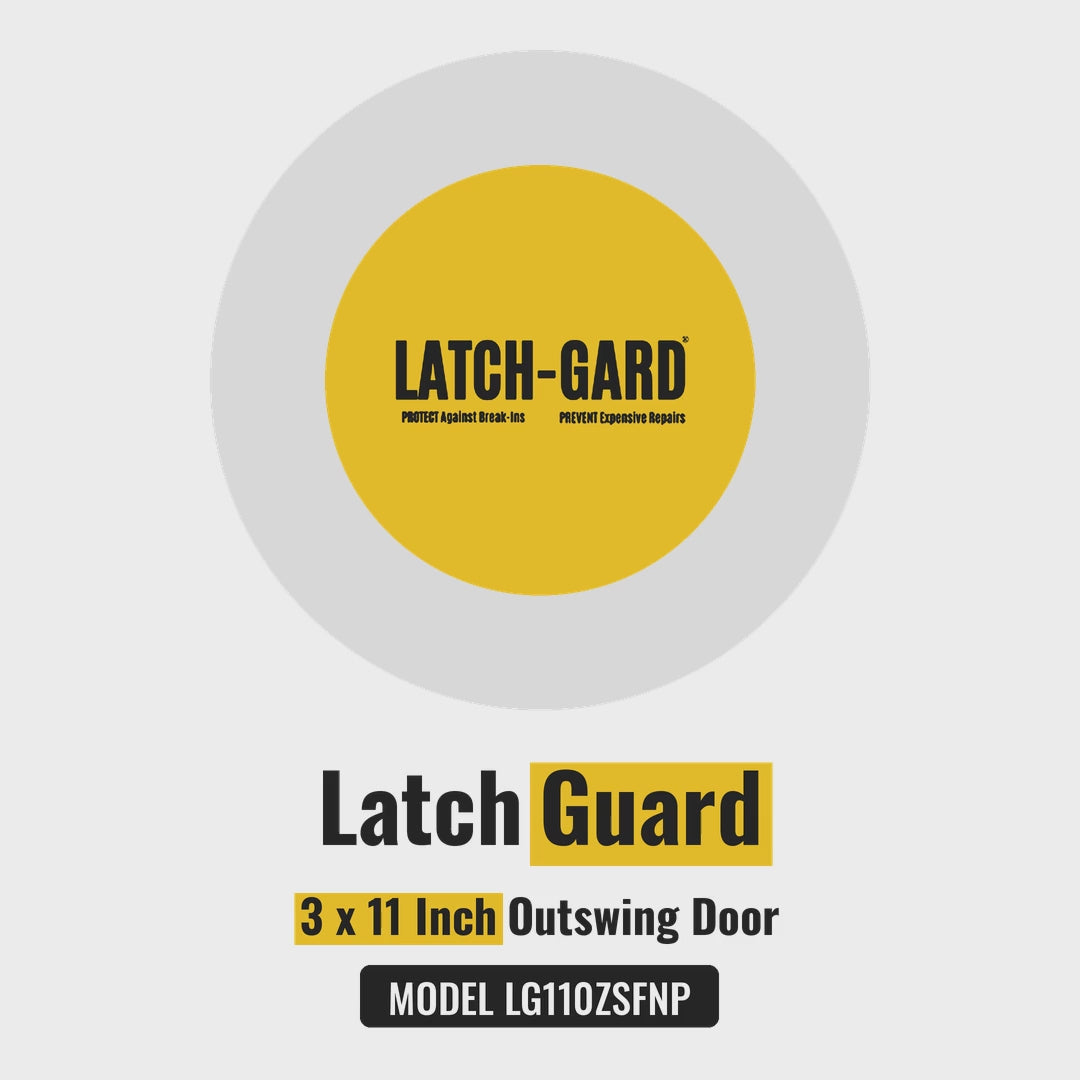 Latch-Gard LG110ZSFNP latch guard product video: dimensions, features and installation