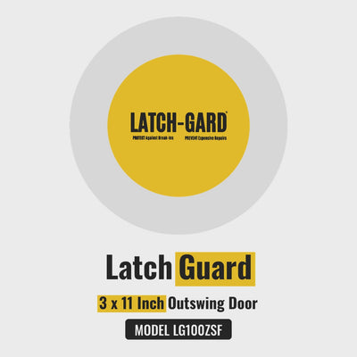 Latch-Gard LG100ZSF latch guard product video: dimensions, features and installation