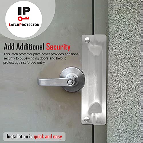(3" x 11") Latch Protector with Cut Out zinc LP212 Latch Guard