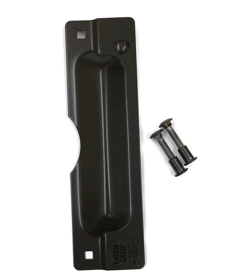 Latch Guard LG110DSF Door Latch Protection Plate 3" x 11" for Out Swinging Doors with Cylindrical Lock, 12 Gauge Steel, Duronodic Finish