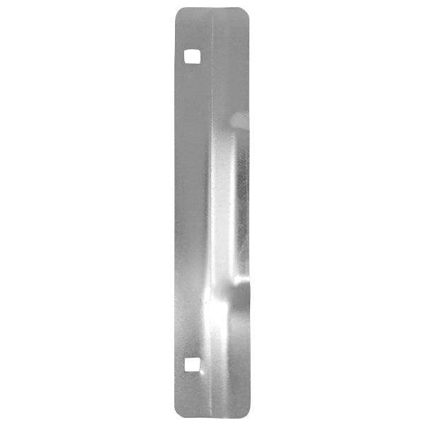 Latch Guard LG130Z Door Latch Protection Plate 1-3/4" x 10" for Out Swinging Doors, 12 Gauge Steel, Zinc plated brushed finish