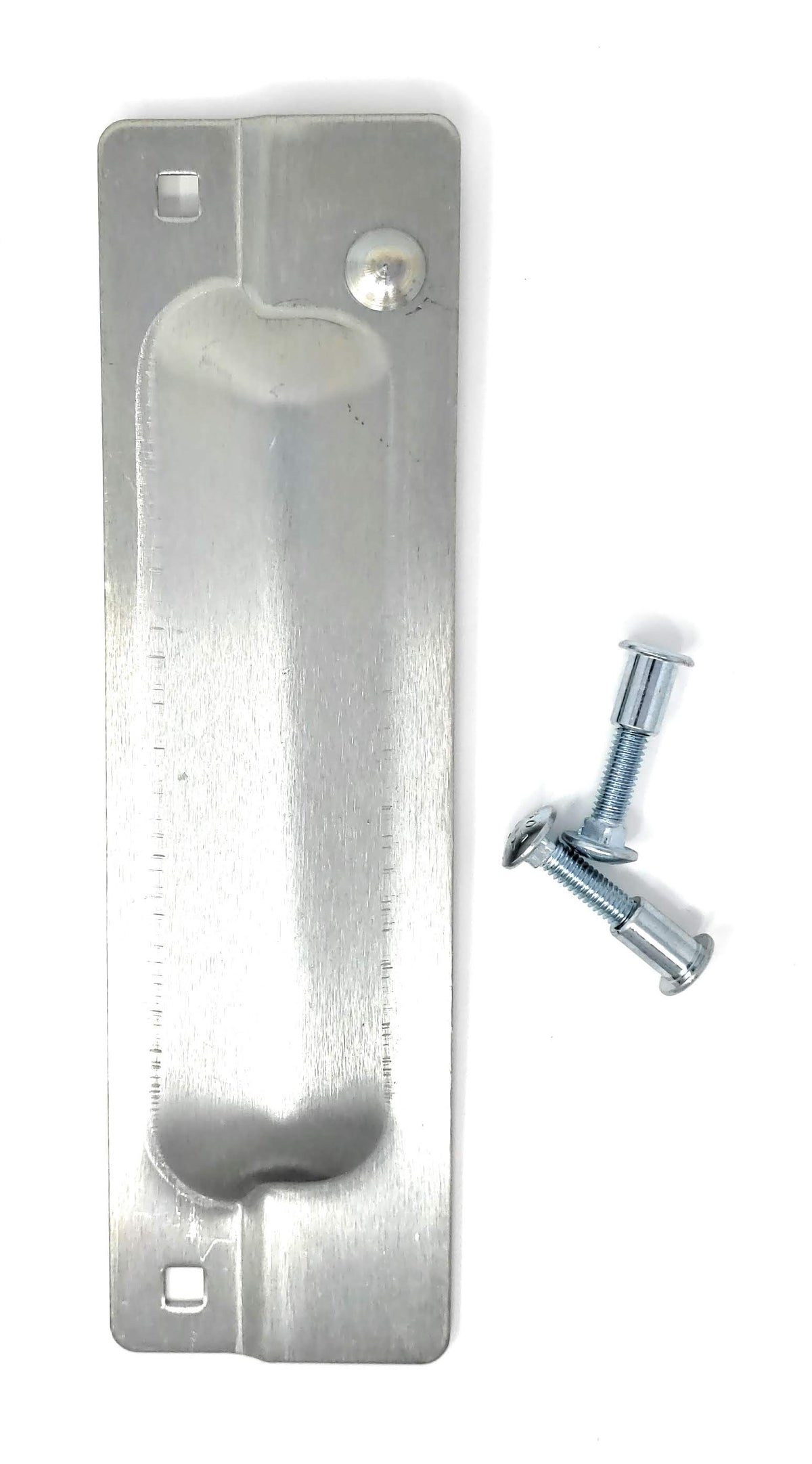 Latch-Gard LG100ZSF latch guard, 3 x 11 in, zinc plated finish, front view